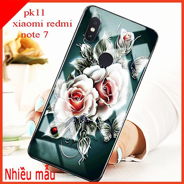 ỐP lưng kính 3D XIAOMI REDMI NOTE 7 sang trọng, trẻ trung, chống bẩn EDUCASE66