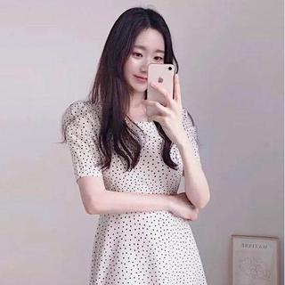 Đầm Nữ Trắng Bi Cột Nơ (KÈM ẢNH THẬT)