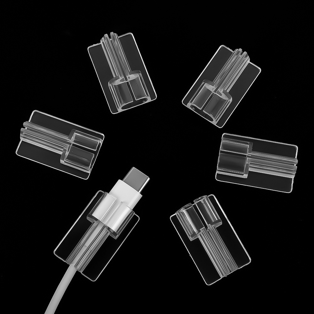 Ốp Điện Thoại Silicon TPU Mềm Trong Suốt Đơn Giản Sắp Xếp Gọn Gàng / Bảo Vệ Cáp Sạc Cho iPhone