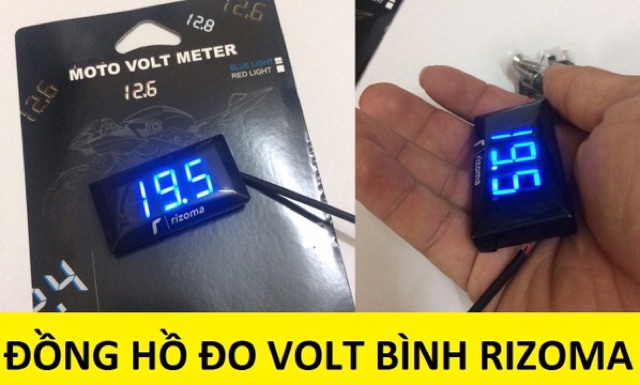 Đồng hồ báo VOLT bình xe máy