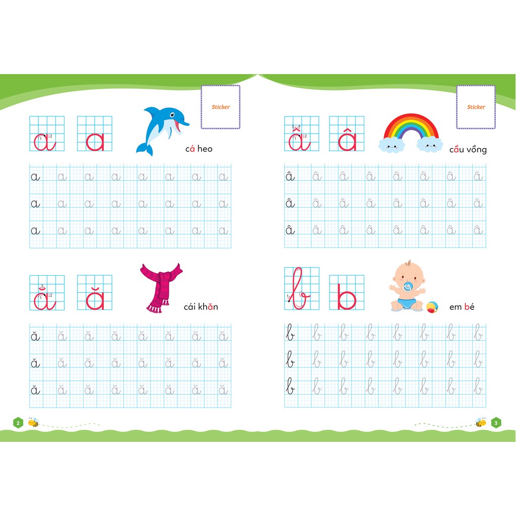Sách Hello Chào lớp 1 – Tô chữ cái tiếng Việt