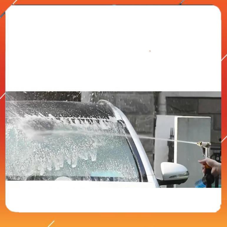 ❤️Evoucher Bộ dây vòi xịt nước rửa xe,tưới cây ✔,tăng áp 3 lần,loại 3m, 5m 206236 đầu đồng,cút nhựa,nối đai