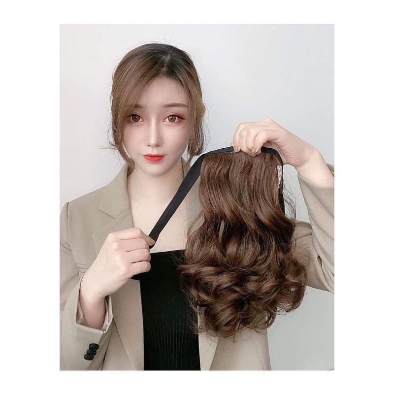 Tóc cột xoăn ngắn 35cm