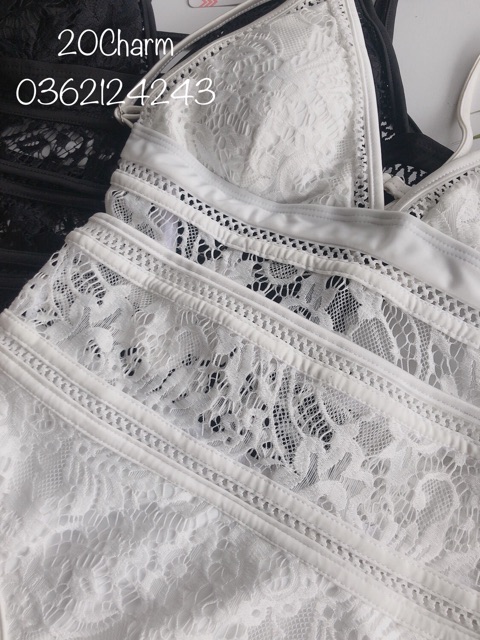 Bikini ren 1 mảnh _ bộ đồ bơi tắm biển nữ một mảnh ?20Charm💦 | BigBuy360 - bigbuy360.vn