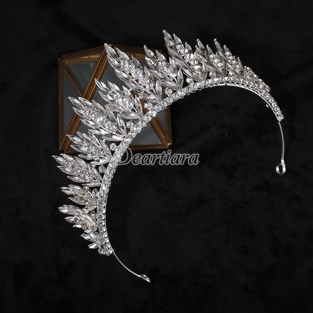 Vương miện bán nguyệt kim cương toàn bộ siêu lấp lánh