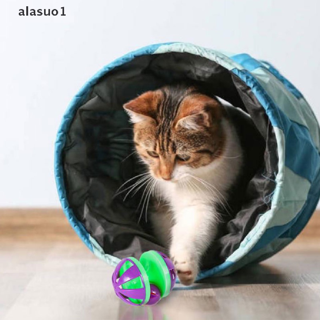 1 Đồ Chơi Bóng Lăn Bằng Nhựa Có Chuông Cho Mèo Cưng Gặm Tương Tác 1 Cái