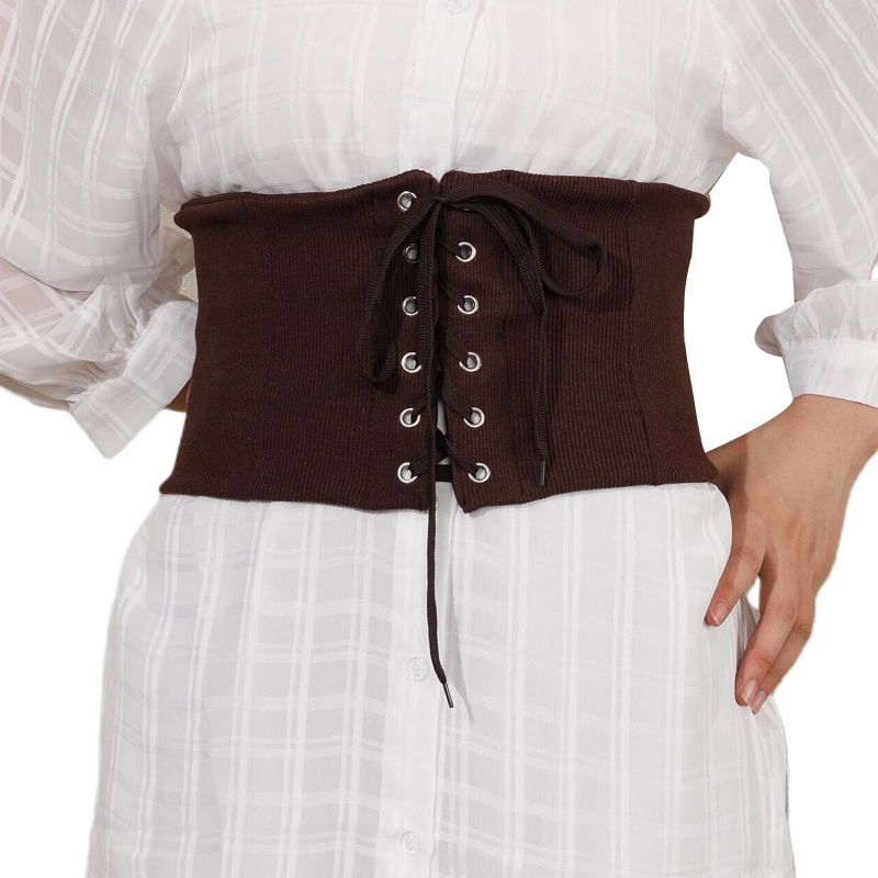 Đai Nịt Bụng Bằng Polyester Màu Trơn Thời Trang Cho Nữ