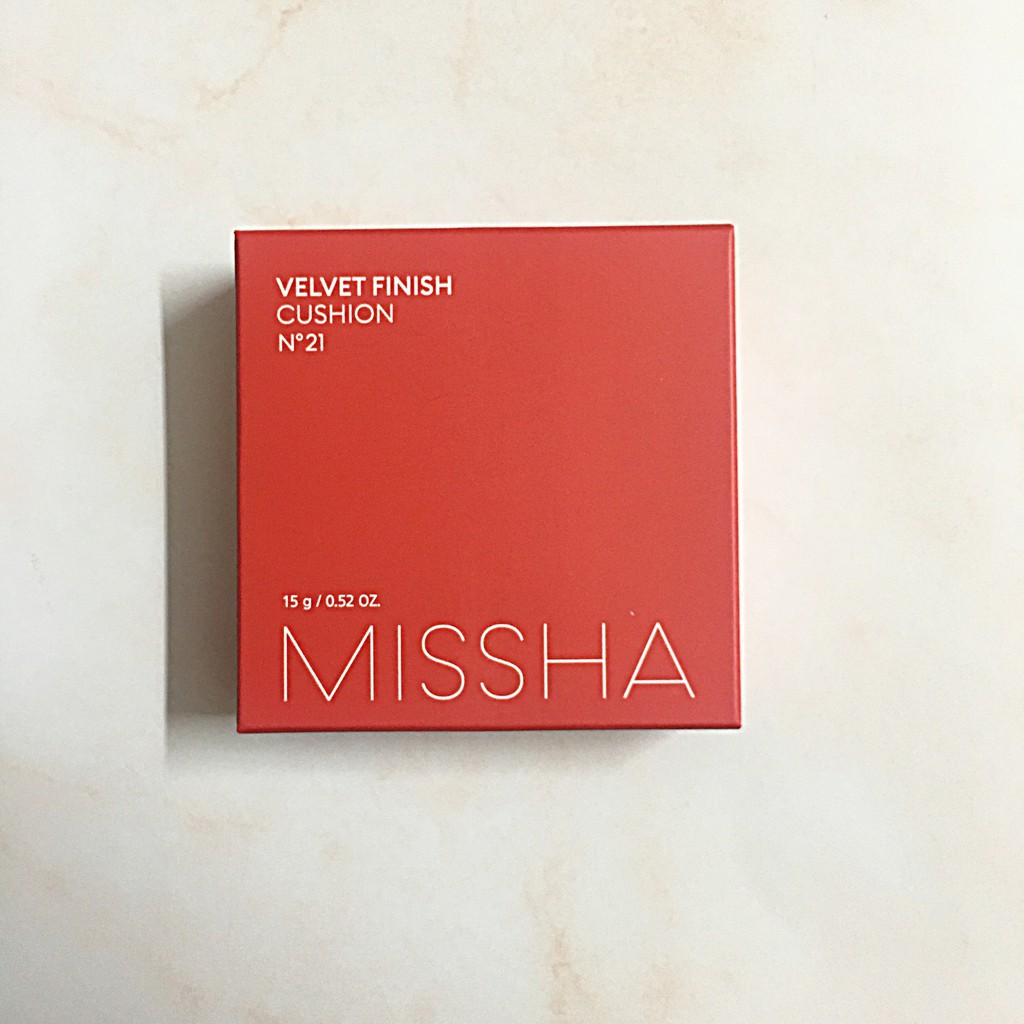 PHẤN NƯỚC HÀN QUỐC MISSHA VELVET FINISH CUSHION SPF50+ PA+++ MỎNG MỊN, CHE PHỦ TỐT, LÂU TRÔI - Sale