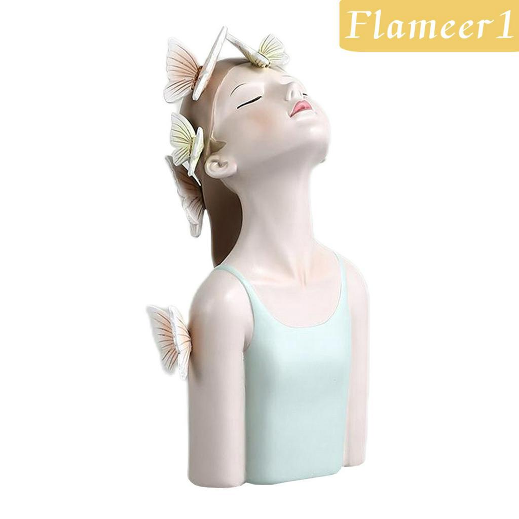 Mô Hình Cô Gái Và Bươm Bướm Đáng Yêu Kích Thước 11.5x9.5x20.5cm