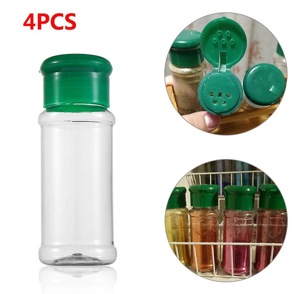 Bộ 4 Hũ Đựng Gia Vị Bằng Nhựa Tiện Dụng Cho Nhà Bếp