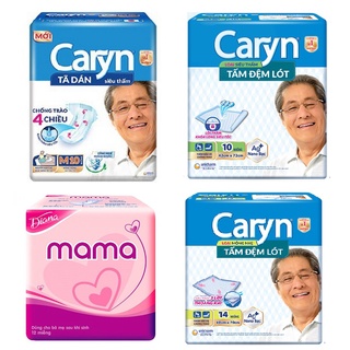 Bỉm sau sinh / Tã dán Caryn sau sinh / Băng vệ sinh mama Diana sau sinh /  Tấm lót Caryn cho mẹ sau sinh (Bán lẻ)