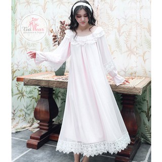 đầm ngủ dài tay [chất liệu cao cấp] phong cách lolita