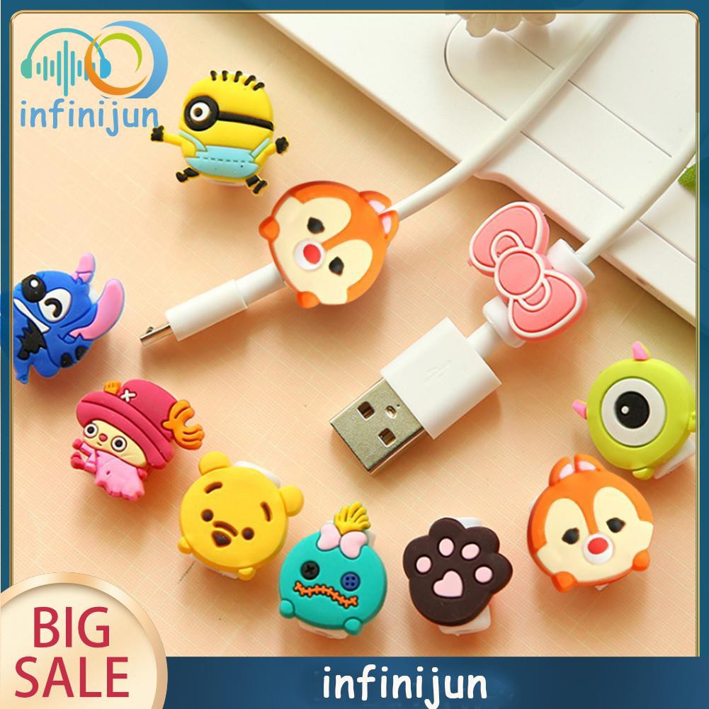 Phụ Kiện Bảo Vệ Đầu Dây Cáp Hoạt Hình Dễ Thương