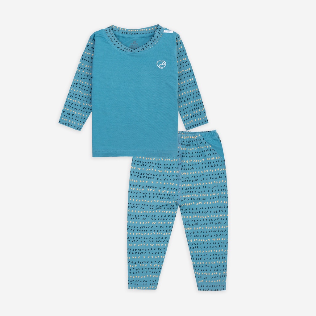 Bộ dài tay cài vai sợi tre BU 6m - 3Y