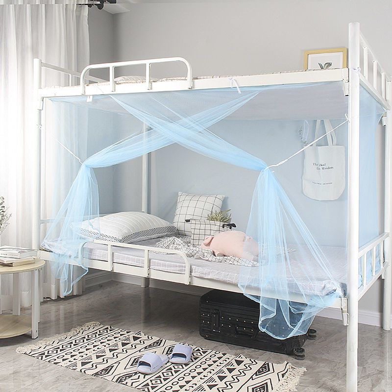 [Mới] Mùng Chống Muỗi Dày Hai Tầng Màu Trơn Thời Trang Trọng Lượng Nhẹ / Hồng Cho Giường Ký Túc Xá / Sinh Viên