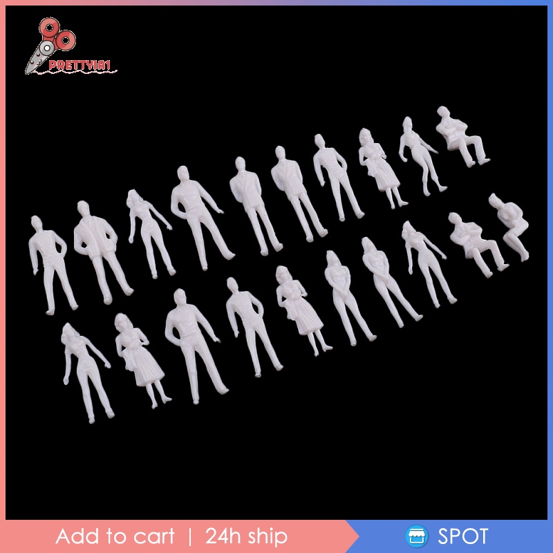 Bộ 20 mô hình con người 1/50 chất liệu nhựa chuyên dụng trong mẫu kiến trúc