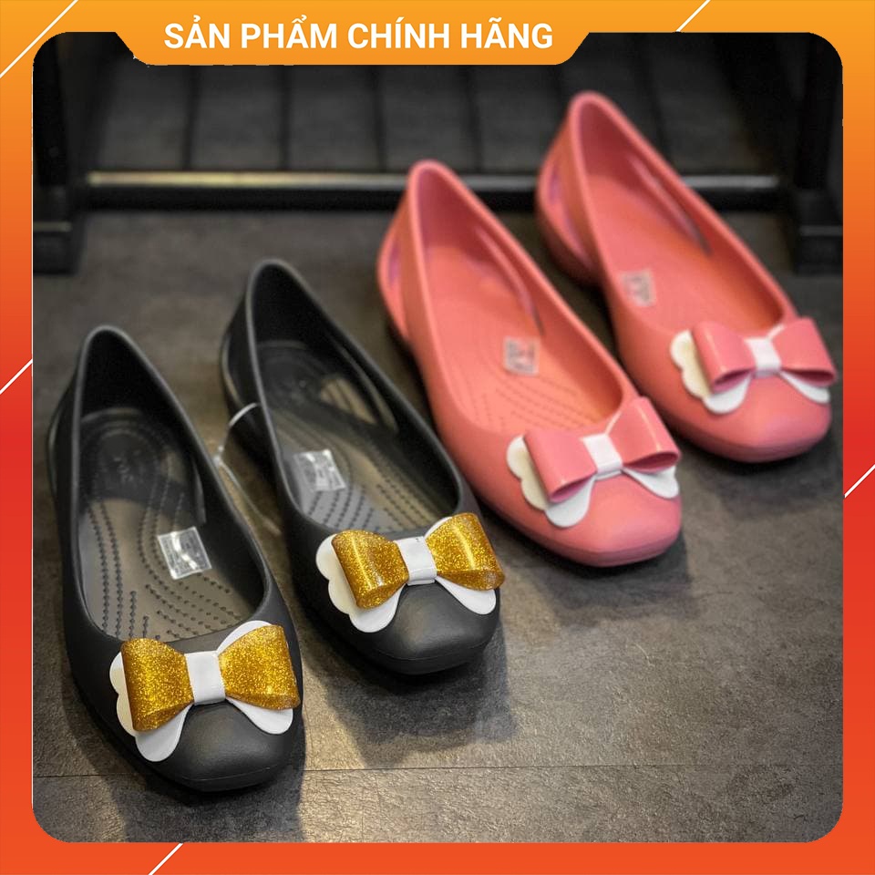 Giày Cross Búp Bê Sloane Flat 2 Chính Hãng, Đúc Nguyên Đôi, Giày Đi Mưa Size 35 36 37 38 39 - Sấu Vui Vẻ