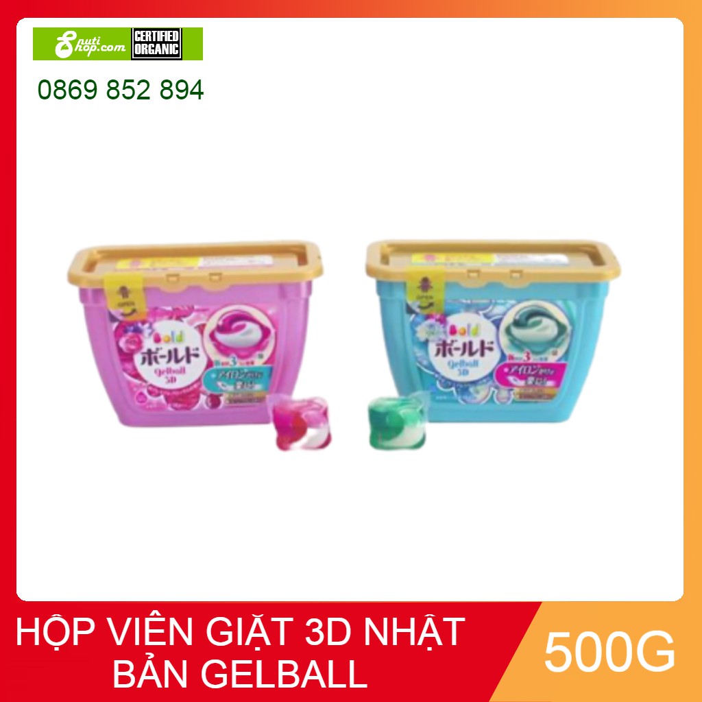 Hộp viên giặt 4D Nhật Bản GELBALL 12 VIÊN