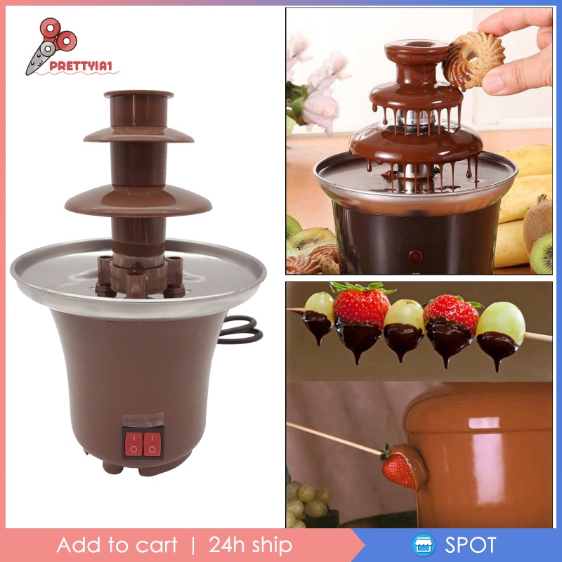 [Prettyia1] Máy Phun Sô Cô La Mini 3 Tầng Dùng Để Đựng Sốt / Sốt BBQ