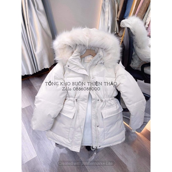 ÁO PHAO MŨ LÔNG P05 ( VIDEO VÀ ẢNH THẬT)