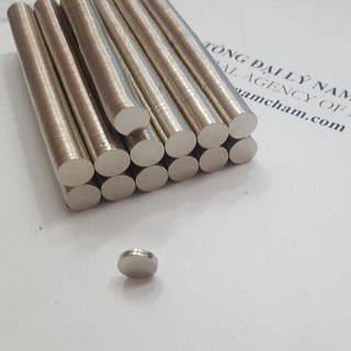 Nam châm viên trắng đất hiếm 10x1mm