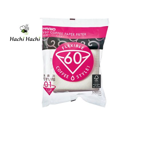 Giấy lọc cà phê Hario 100 cái (VCF-01-100W) - Hachi Hachi Japan Shop
