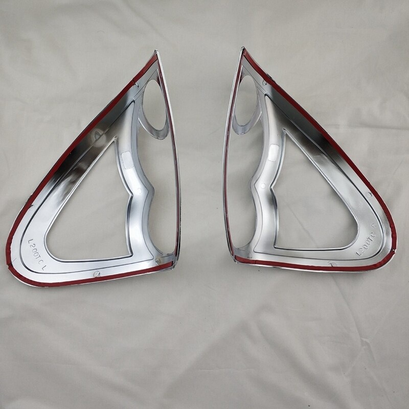 Viền bọc đèn đuôi xe hơi Mitsubishi Triton L200 2005-2011 bằng crom ABS