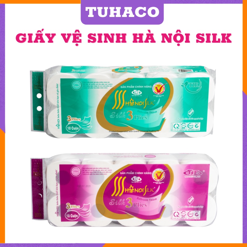 Giấy vệ sinh Hà Nội - Giấy 3 lớp cao cấp loại 1 nặng 1,6kg Tuhaco