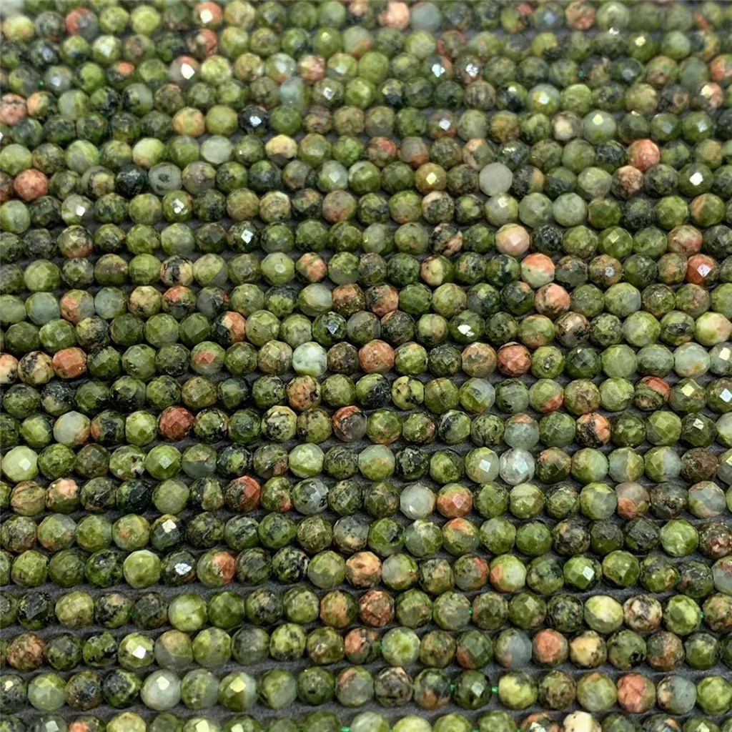 Chuỗi Hạt Đá Tự Nhiên 2 / 3 / 4mm Dùng Làm Đồ Trang Sức Thủ Công