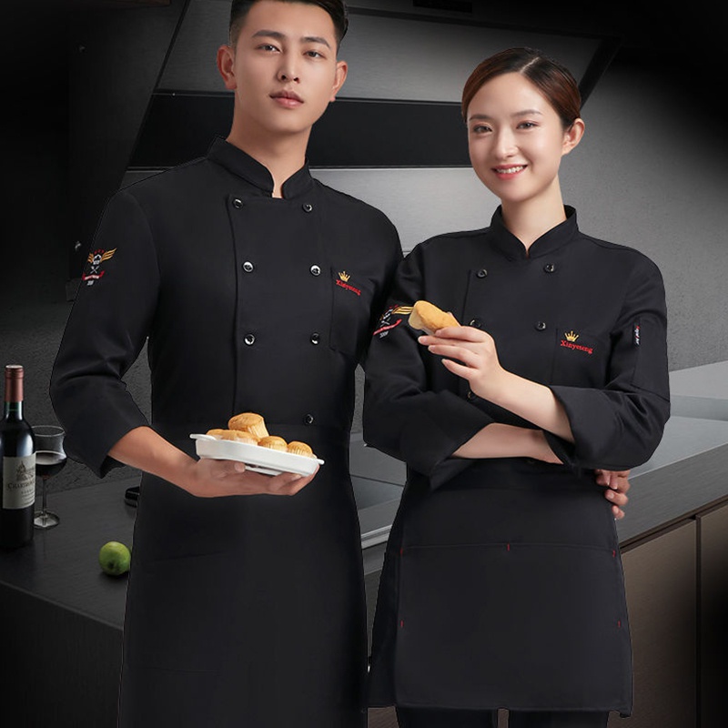 Áo Đồng Phục Đầu Bếp Dài Tay Chuyên Nghiệp