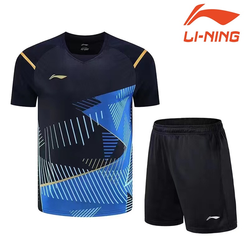 Li Ning 'S Bộ Đồ Thể Thao Tập Bóng Bàn Tay Ngắn Cho Nam Và Nữ Mới