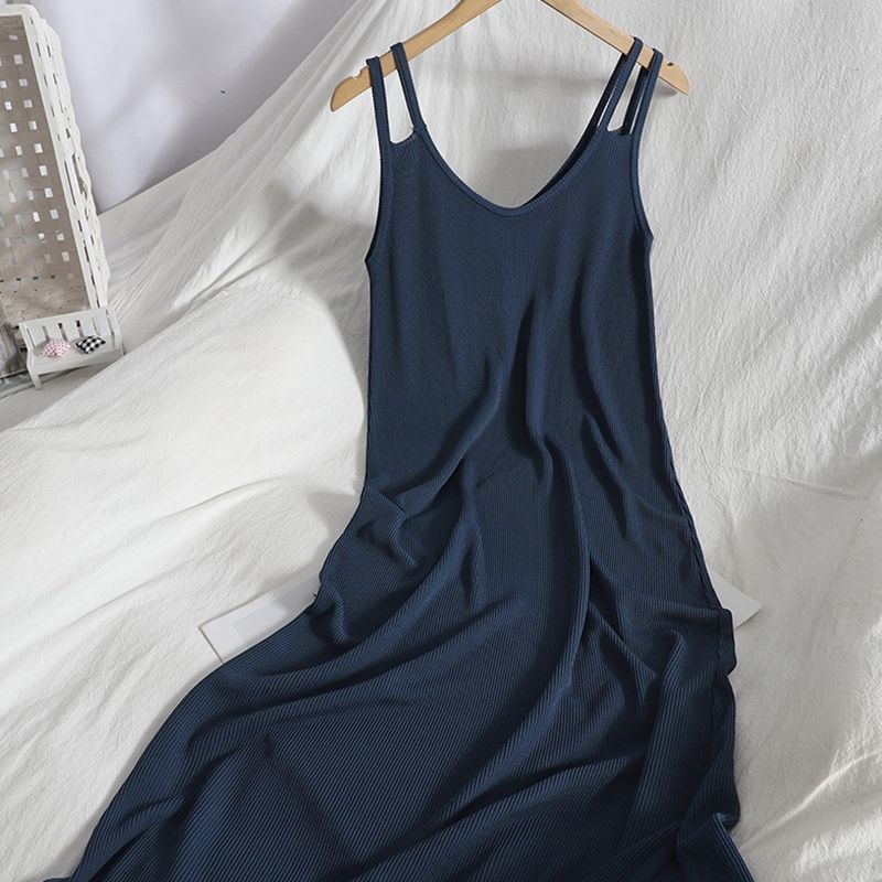 Đầm Hai Dây Dáng Rộng Cỡ Lớn 2-300KG Thoải Mái Thời Trang Cho Nữ