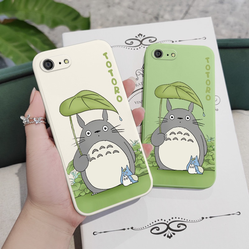 Ốp Điện Thoại Silicon Họa Tiết Chú Mèo Đeo Dù Cho IPhone 8 7 6 6S Plus SE 2020