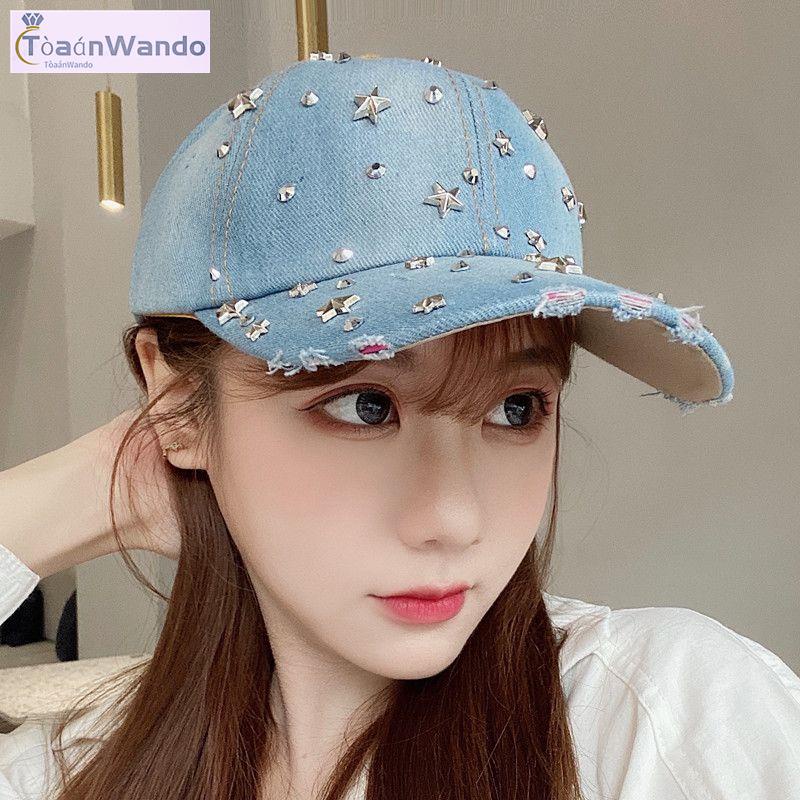 Nón Lưỡi Trai Đính Đá Thời Trang Hàn Quốc Dành Cho Nữ