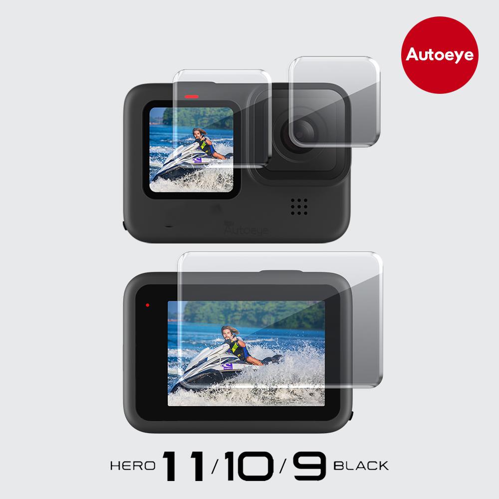 Vỏ Kính Cường Lực Bảo Vệ Ống Kính Máy Ảnh Màu Đen Cho Gopro Hero 11 10 9 9