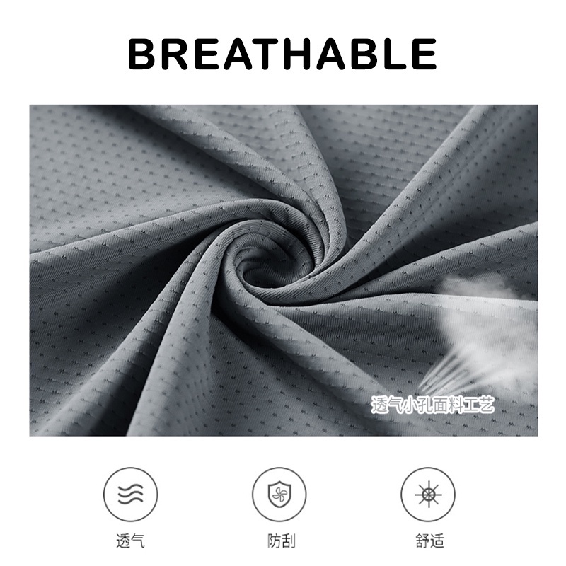 Áo Thun Thể Thao Tay Ngắn Cổ Tròn Thoáng Khí Nhanh Khô Cho Nam