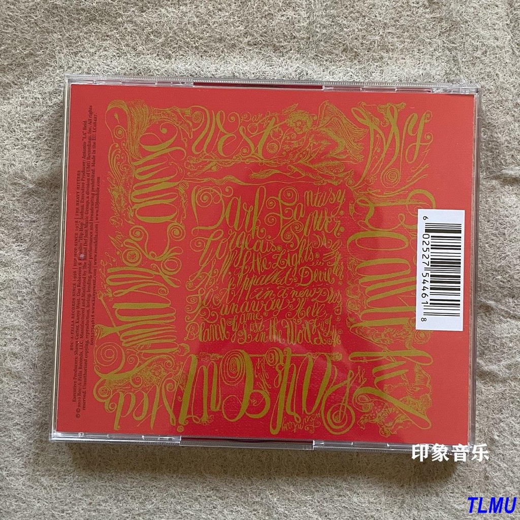 Đĩa cd Nhạc rap j0331 kanye west my dark Twist