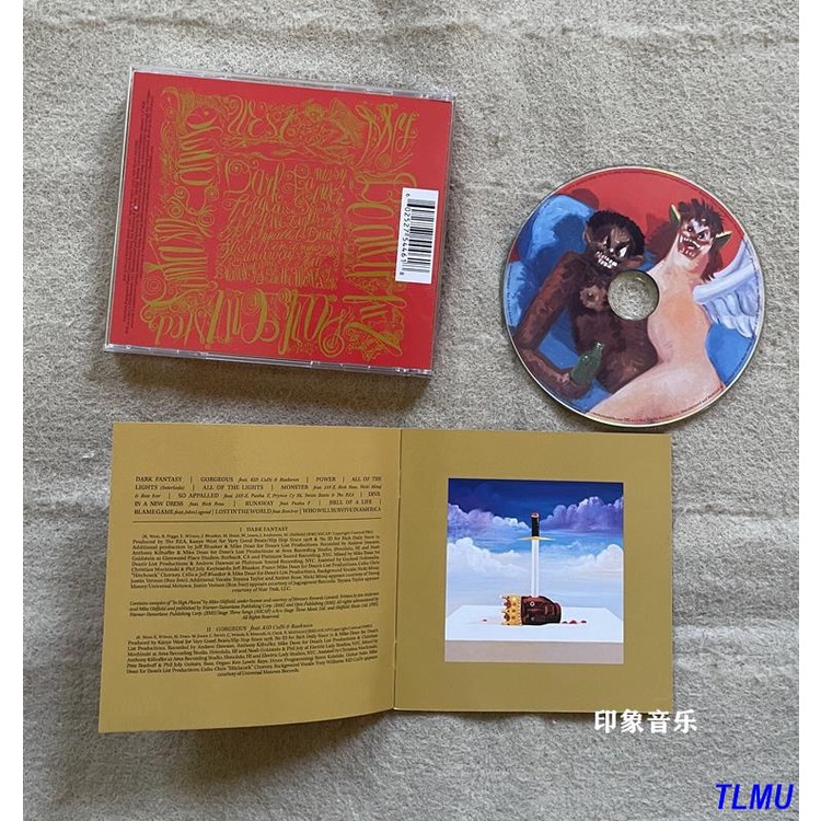 Đĩa cd Nhạc rap j0331 kanye west my dark Twist