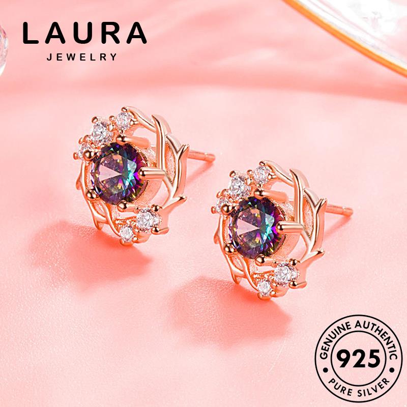 Bông Tai Mạ Bạc 925 Trang Trí Ngọc Trai Kim Cương M021