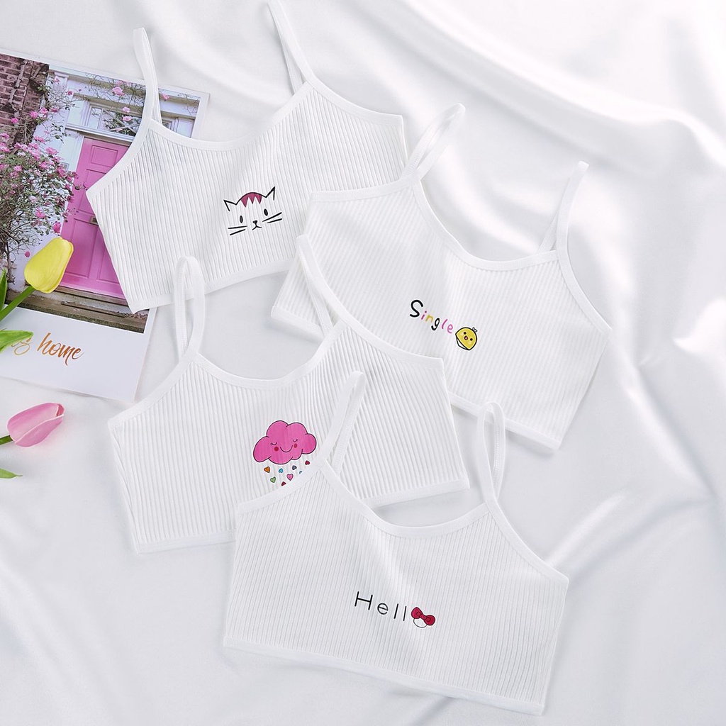 Áo Lót Hai Dây Dành Cho Bé Gái Độ Tuổi Dậy Thì 9-10 - 11-12 Tuổi