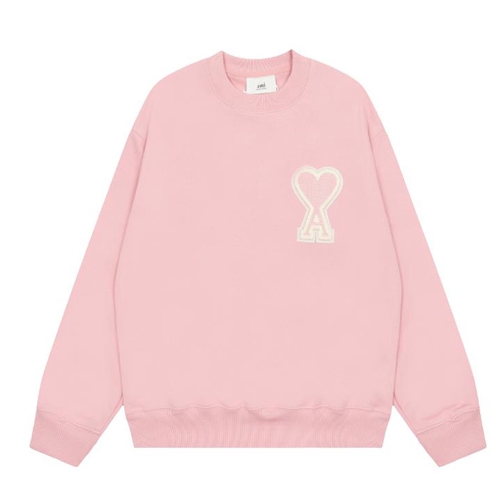 Áo Nỉ Cổ Tròn Thêu Hình Trái Tim Phong Cách unisex 2022fw