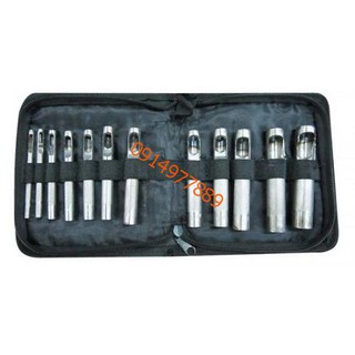 Bộ đục lỗ vải da simili 12 món túi dù gía rẻ