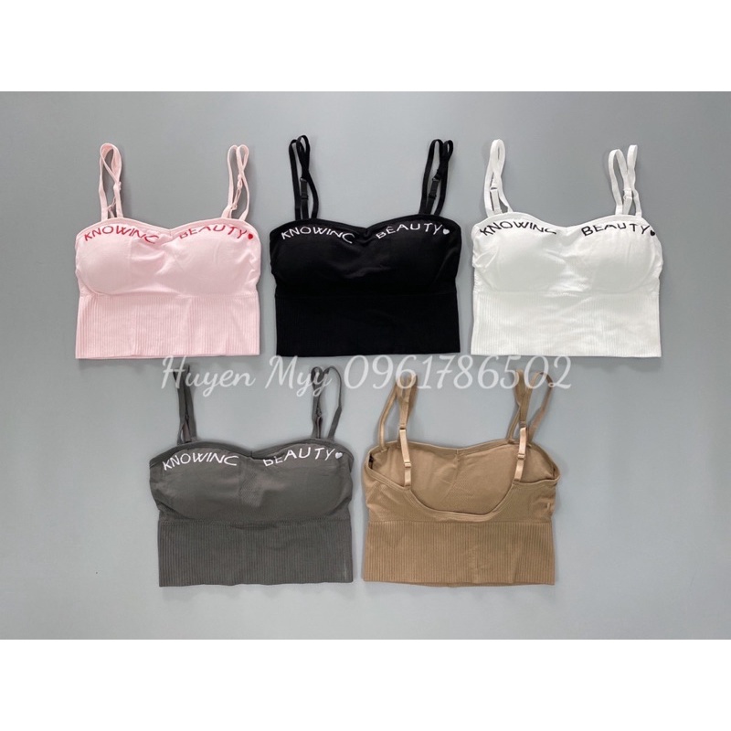 ÁO BRA DỆT DÂY PHỐI CHỮ CỰC XINH