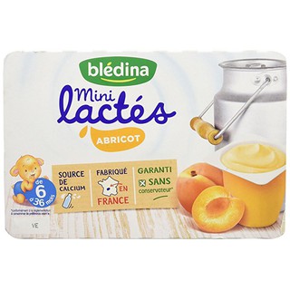 Sữa chua Bledina mini 6*55g 6m+ vị mơ date 19/04/2020