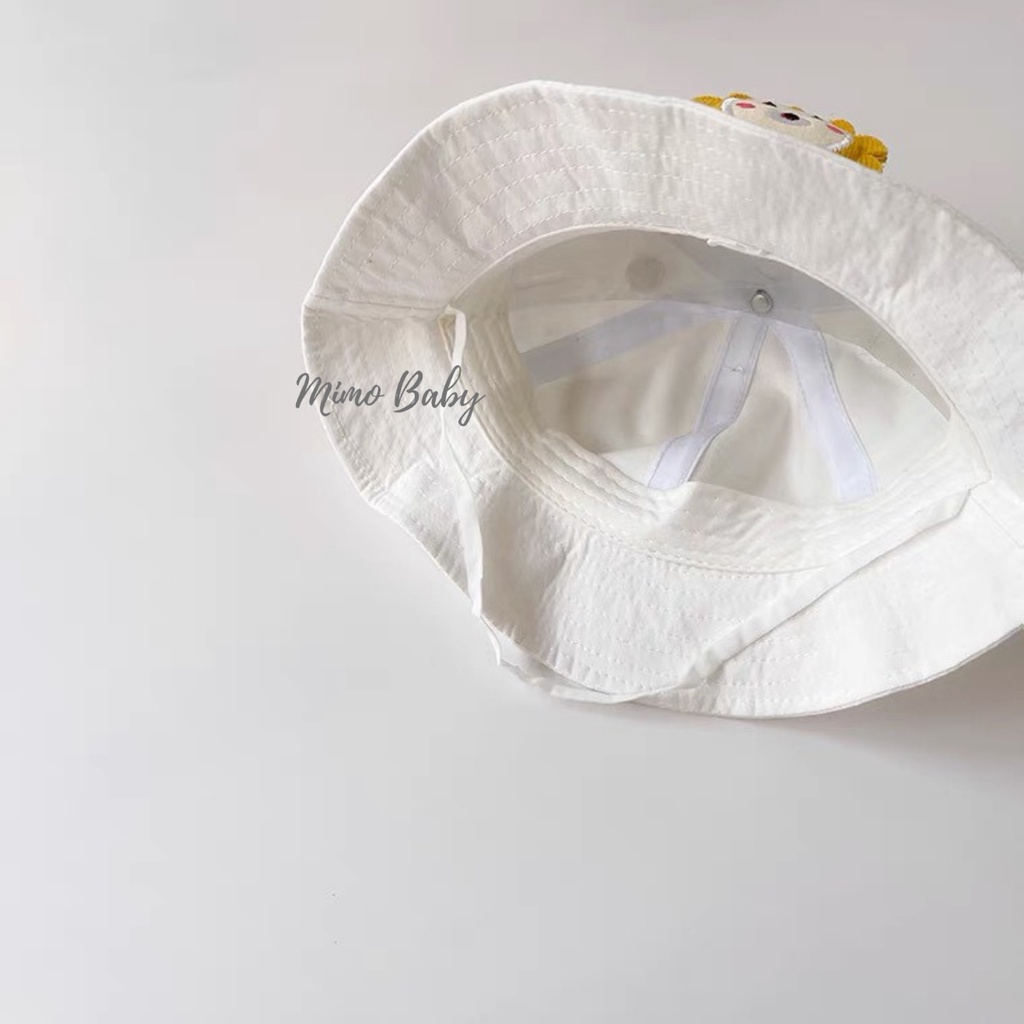 Mũ nón tai bèo, mũ bucket hình mặt sư tử đáng yêu cho bé MH140 Mimo Baby