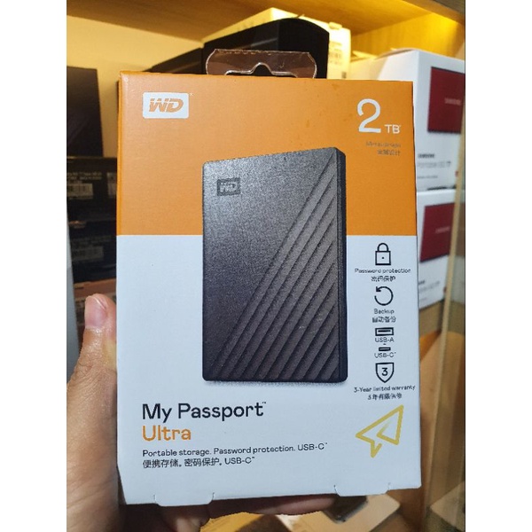 Ổ cứng di động HDD My Passport Ultra 2TB / 4TB / 5TB USB TypeC 3.1 Gen1 - BH 36 tháng
