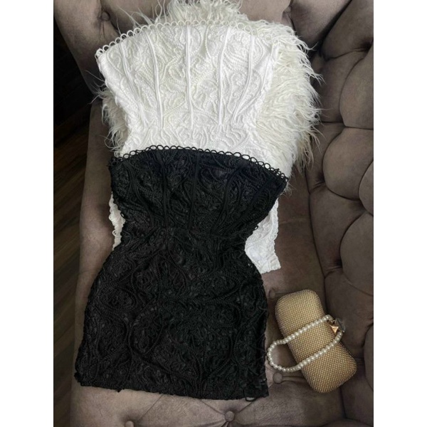 Đầm body ren cúp ngực