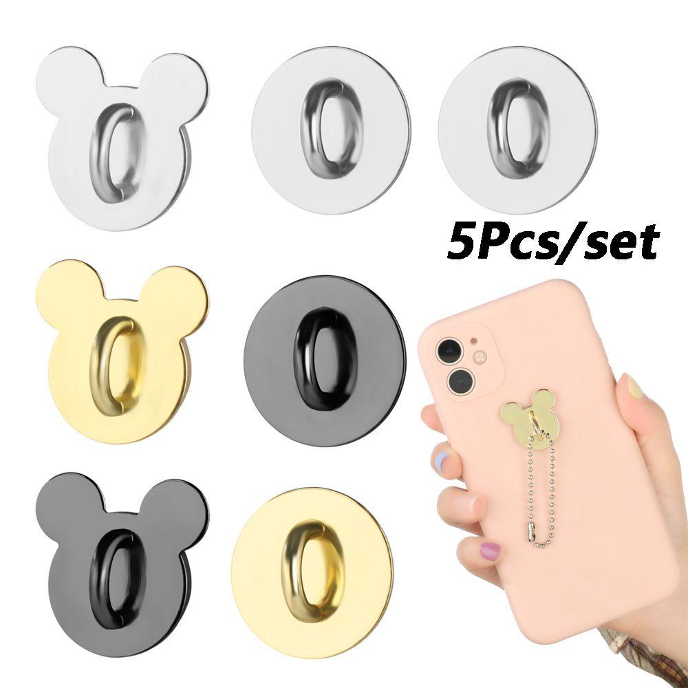 MAG Set 5 Mặt Dây Chuyền Tròn Bằng Kim Loại Hữu Ích Tự Dính DIY