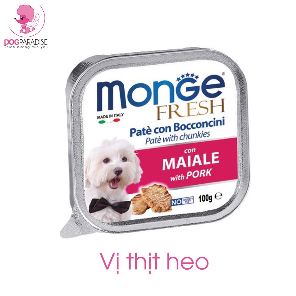 Pate cho chó Monge nhiều vị - Dog Paradise