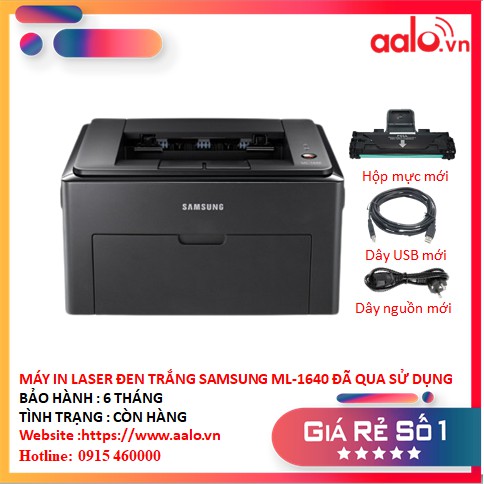 MÁY IN LASER ĐEN TRẮNG SAMSUNG ML-1640 ĐÃ QUA SỬ DỤNG - AALO.VN